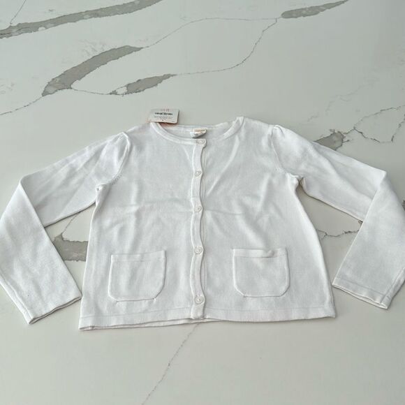 Gymboree Girl’s White Sweater. NWTS! Size M 7-8 - Picture 1 of 3